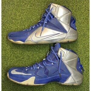 Nike Lebron 12 What If Men’s Basketball Shoes 684593-410 Dallas Cowboy Size 12.5
